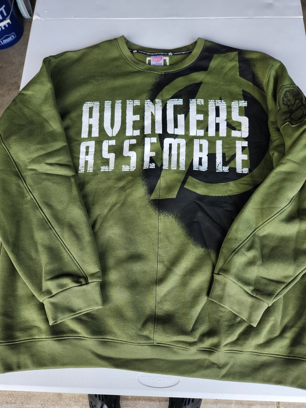 Marvel Green Avengers Assemble Graphic Crewneck Sweatshirt